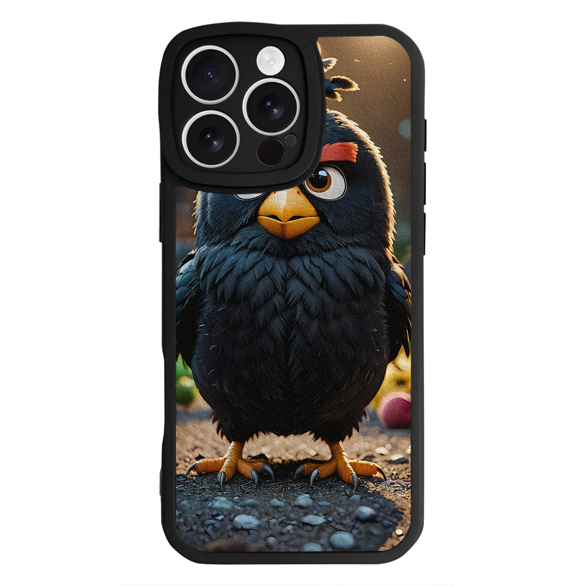 （画像用） Angry Birds アングリーバード 【iPhone 16シリーズ対応】シリコンスマホケース（レザー調） 材質：シリコン
